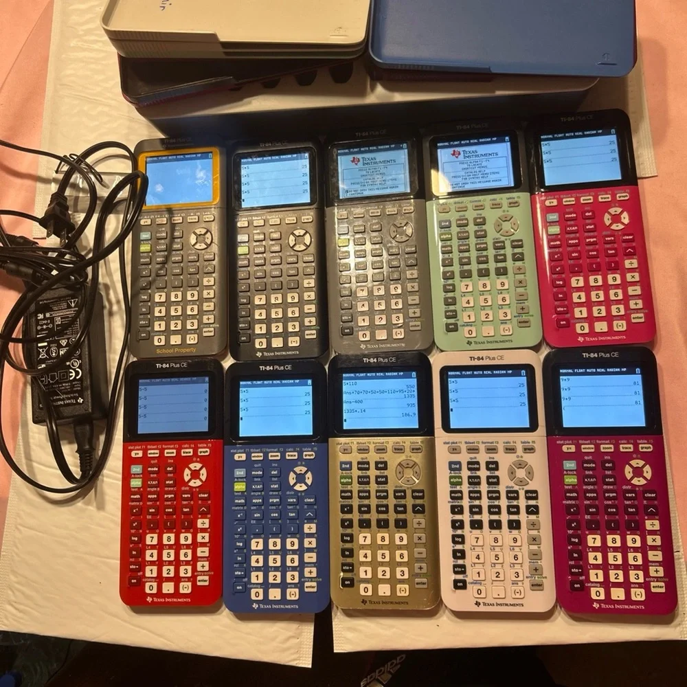 Texas Instruments TI 84 plus CE Graphing Calculator Docking Station W Cable Only